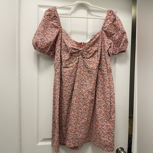 Abercrombie Floral Puff Sleeve Dress